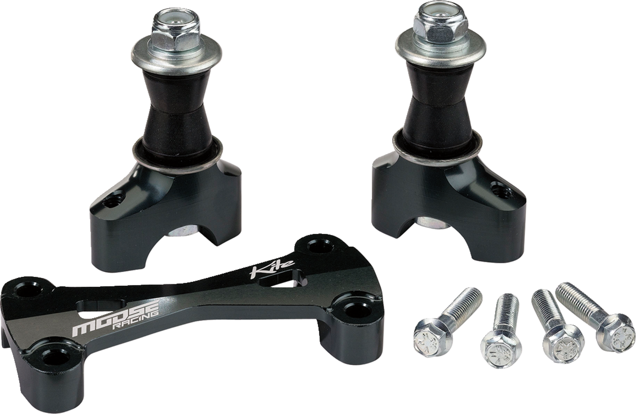 MOOSE OFFROAD MX/EN Risers w/ Bar Mount - 35 mm - Black