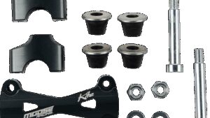 MOOSE OFFROAD MX/EN Risers w/ Bar Mount - 40 mm - Black