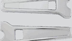 LA CHOPPERS Performance Risers - Straight - 8" - Chrome