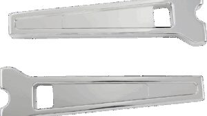 LA CHOPPERS Performance Risers - Straight - 10" - Chrome