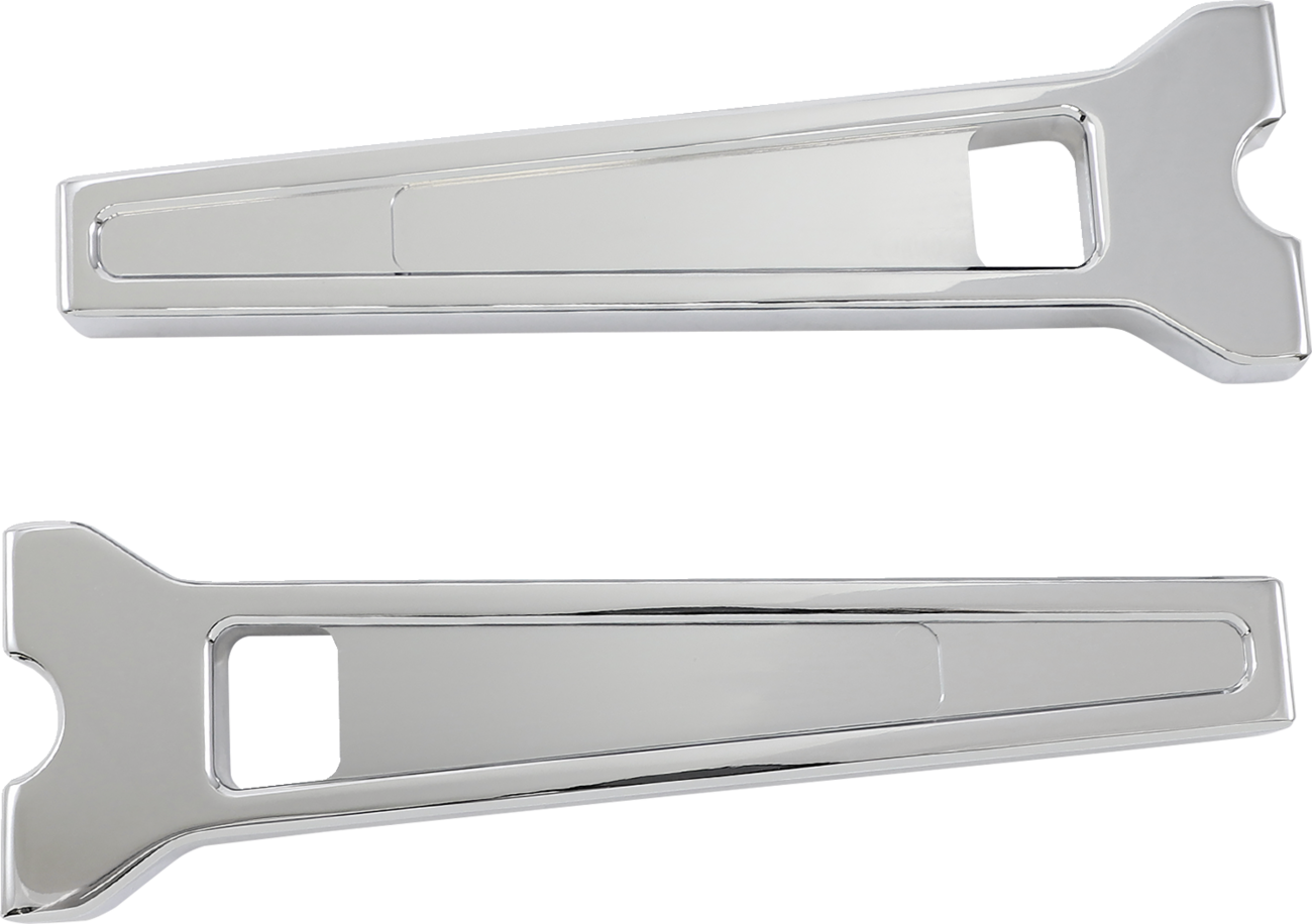 LA CHOPPERS Performance Risers - Straight - 10" - Chrome