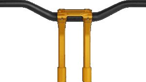 PERFORMANCE MACHINE (PM) Phatbar & Riser Kit - Internal Wiring - 9" - Gold Ops