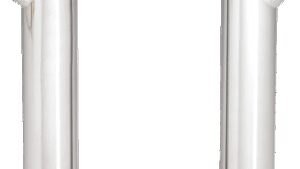 BILTWELL Murdock Handlebar Risers - 8" - Chrome