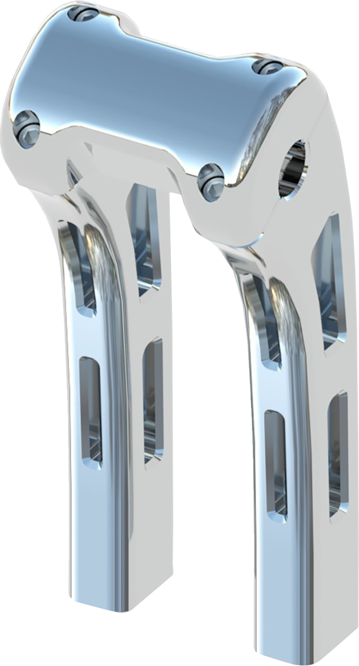 MAGNUM SHIELDING RISER W/ CLAMP GHOST 10" CHROME