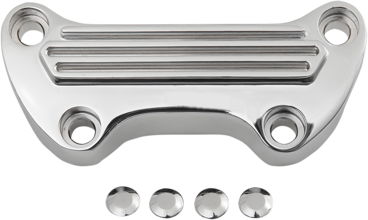 DRAG SPECIALTIES Handlebar Clamp - Finned