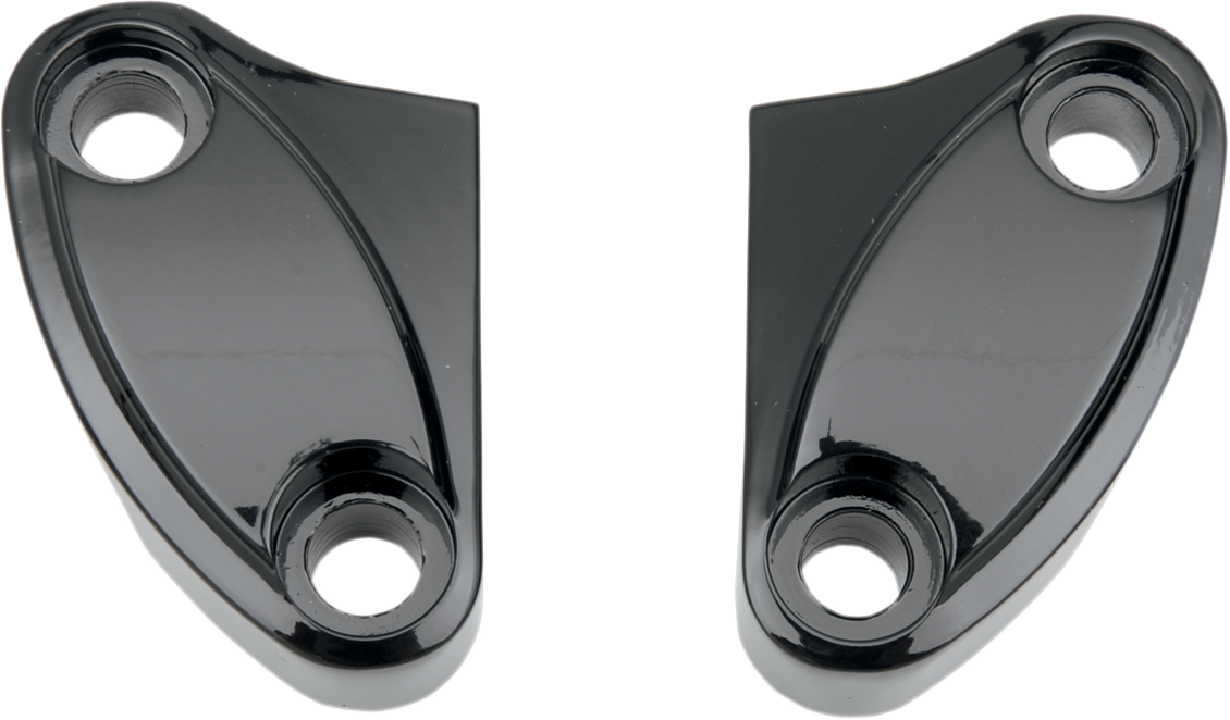 DRAG SPECIALTIES Handlebar Riser Clamp - Two-Piece - Black