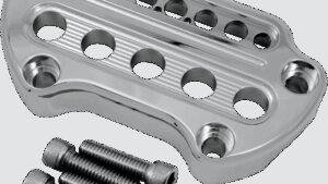 JOKER MACHINE Indicator Light Handlebar Clamp - Instrument Cutout - Chrome