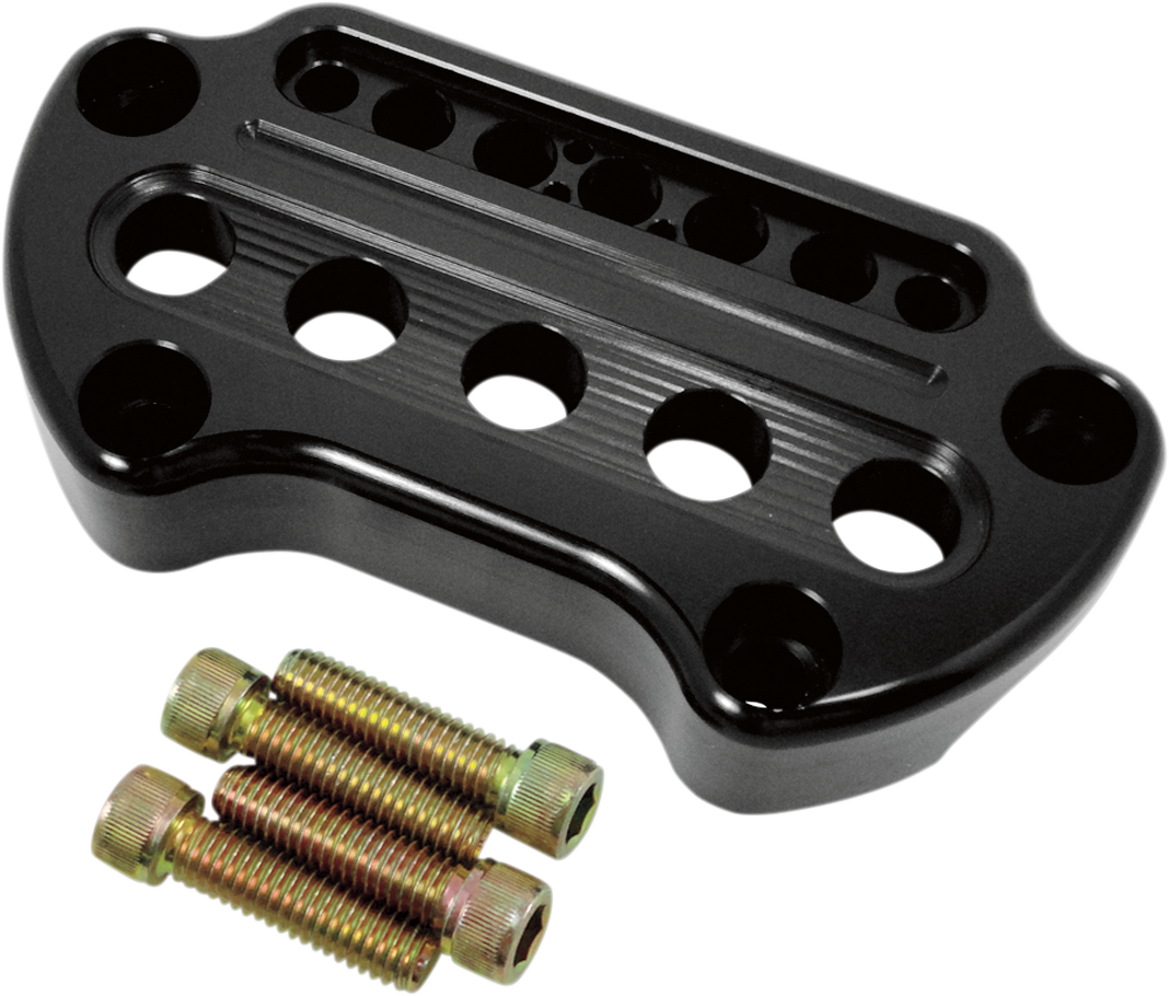 JOKER MACHINE Indicator Light Handlebar Clamp - Instrument Cutout - Black