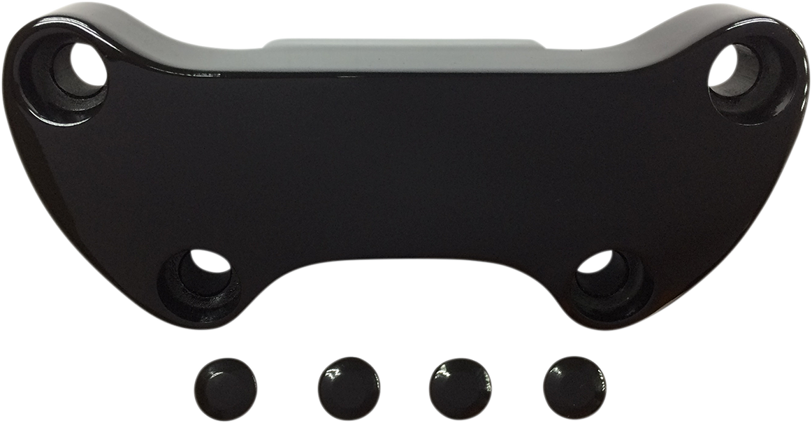 DRAG SPECIALTIES Handlebar Clamp - Skirt - Black