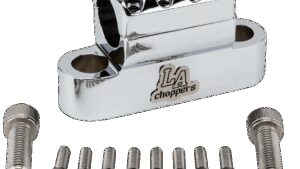 LA CHOPPERS Kage Fighter Handlebar Clamp - Chrome