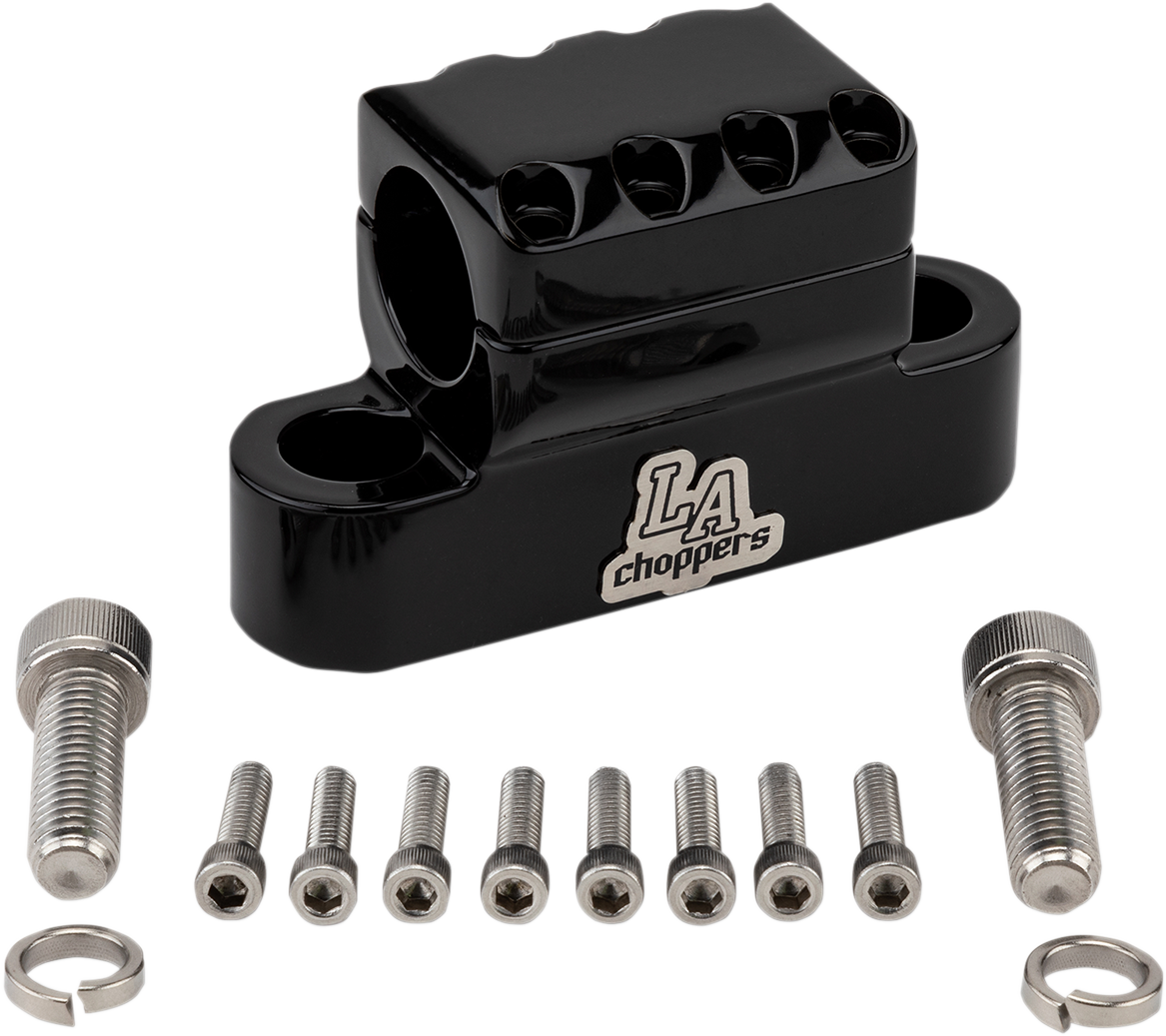 LA CHOPPERS Kage Fighter Handlebar Clamp - Black
