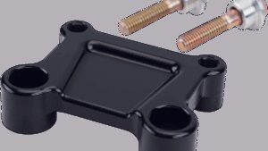 LA CHOPPERS T-Bar Handlebar Adapter - FLH - Black