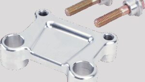 LA CHOPPERS T-Bar Handlebar Adapter - FLH - Aluminum