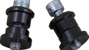 BILTWELL Riser Bushings - Solid - Black