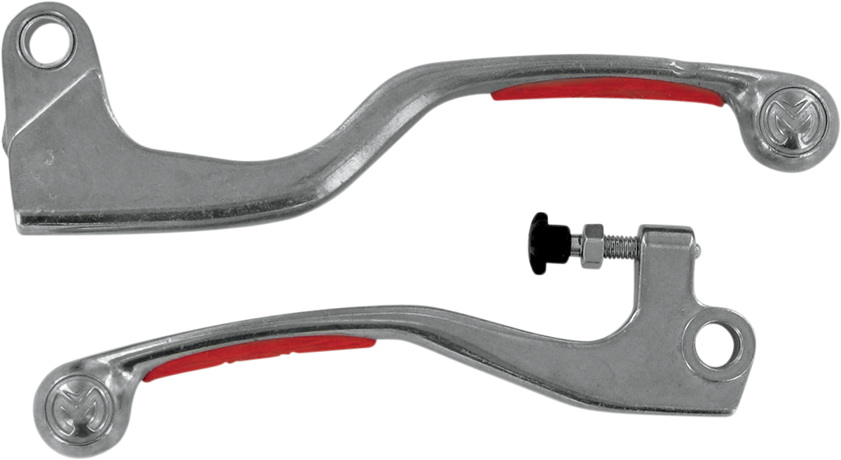 MOOSE OFFROAD LEVERS,COMP SET RED-CR