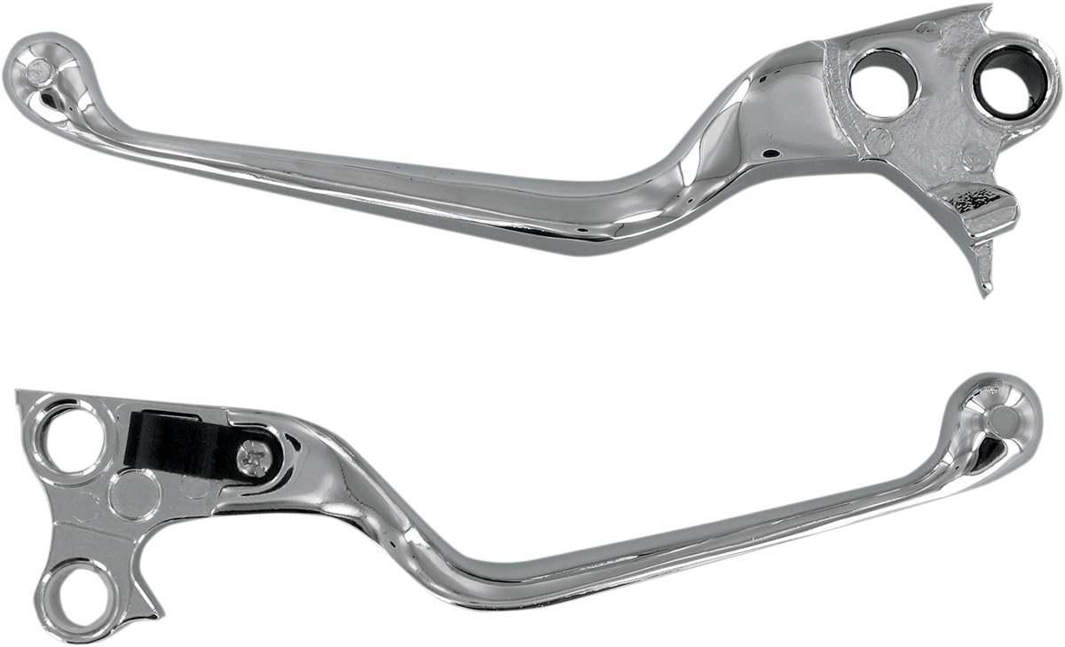 DRAG SPECIALTIES Wide Blade Lever Set - Chrome