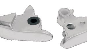 DRAG SPECIALTIES Slotted Wide Blade Lever Set - Chrome