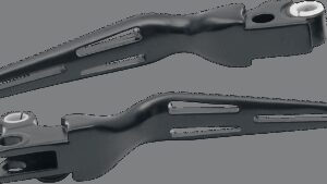 DRAG SPECIALTIES Slotted Wide Blade Lever Set - Black