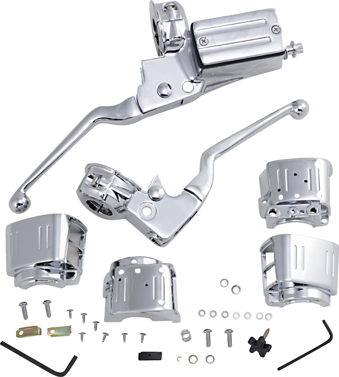 DRAG SPECIALTIES Handlebar Control Kit w/o Switches - 11/16" Master Cylinder