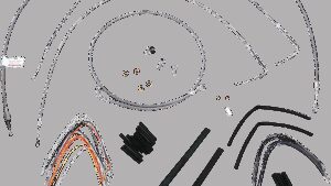 BURLY BRAND Complete Stainless Braided Handlebar Cable/Brake Line Kit - 14" Ape Hangers - '00-'06 FXST