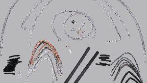 BURLY BRAND Complete Stainless Braided Handlebar Cable/Brake Line Kit - 14" Ape Hangers - '07-'10 FXST