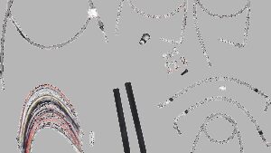 BURLY BRAND Complete Stainless Braided Handlebar Cable/Brake Line Kit - 16" Ape Hangers - '00-'06 Touring