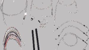 BURLY BRAND Complete Stainless Braided Handlebar Cable/Brake Line Kit - 18" Ape Hangers - '00-'06 Touring