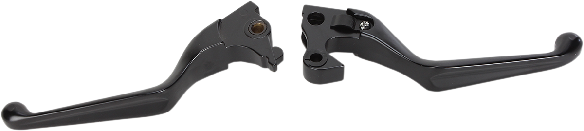 DRAG SPECIALTIES Wide Blade Lever Set - Black