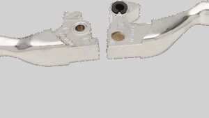 DRAG SPECIALTIES Slotted Wide Blade Lever Set - Chrome