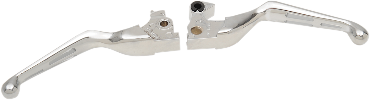 DRAG SPECIALTIES Slotted Wide Blade Lever Set - Chrome