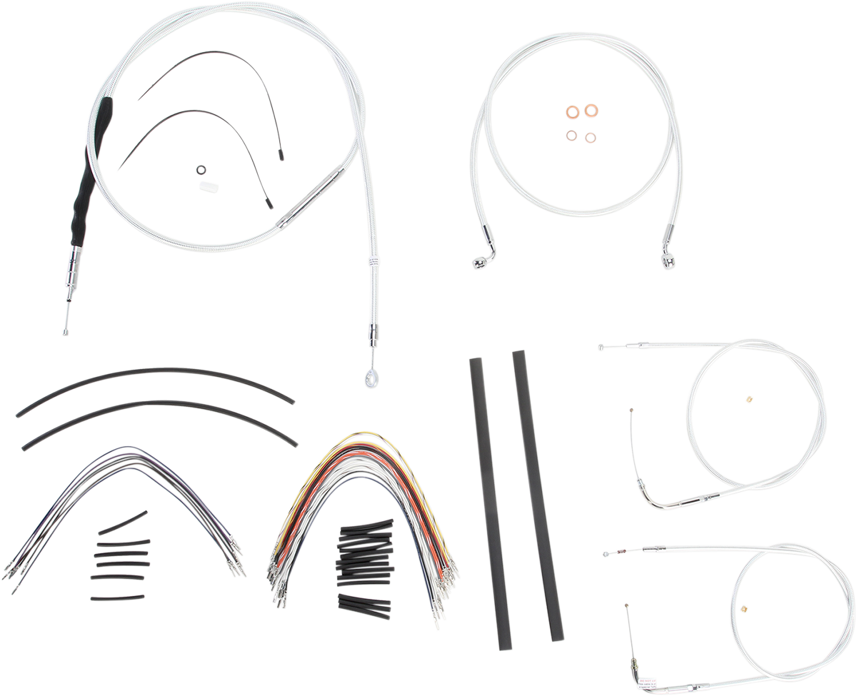 MAGNUM SHIELDING Sterling Chromite II® Designer Handlebar Installation Kit - 15"-17" - '07-'11 FXD