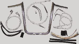 MAGNUM SHIELDING Sterling Chromite II® Designer Handlebar Installation Kit - 12"-14" - '00-'06 FLST
