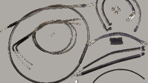 MAGNUM SHIELDING Black Pearl™ Designer Handlebar Installation Kit - 12"-14" - '12-'17 FXDWG