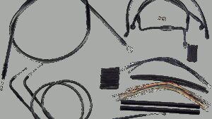 MAGNUM SHIELDING Black Pearl™ Designer Handlebar Installation Kit - 15"-17" - '07 FLH