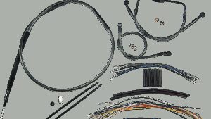 MAGNUM SHIELDING Black Pearl™ Designer Handlebar Installation Kit - 15"-17" - '08-'13 Touring