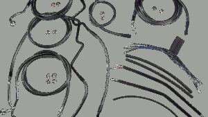 MAGNUM SHIELDING Black Pearl™ Designer Handlebar Installation Kit - 12"-14" - '14-'15 FLH