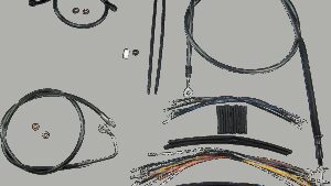 MAGNUM SHIELDING Black Pearl™ Upper Handlebar Installation Kit - 18"-20" - '08-'13 Touring