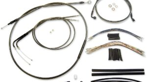 MAGNUM SHIELDING Black Pearl™ Designer Handlebar Installation Kit - 18"-20" - '96-'05 Dyna