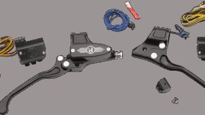 PERFORMANCE MACHINE (PM) Handlebar Control Kit - Cable - 9/16" Master Cylinder - Black