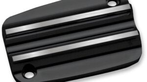 COVINGTONS Master Cylinder Cover - Brake - Front - Finned - Black