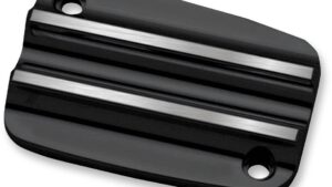 COVINGTONS Master Cylinder Cover - Clutch - Finned - Black