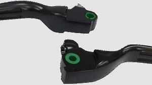 DRAG SPECIALTIES Slotted Wide Blade Lever Set - Black