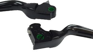 DRAG SPECIALTIES Slotted Wide Blade Lever Set - Black
