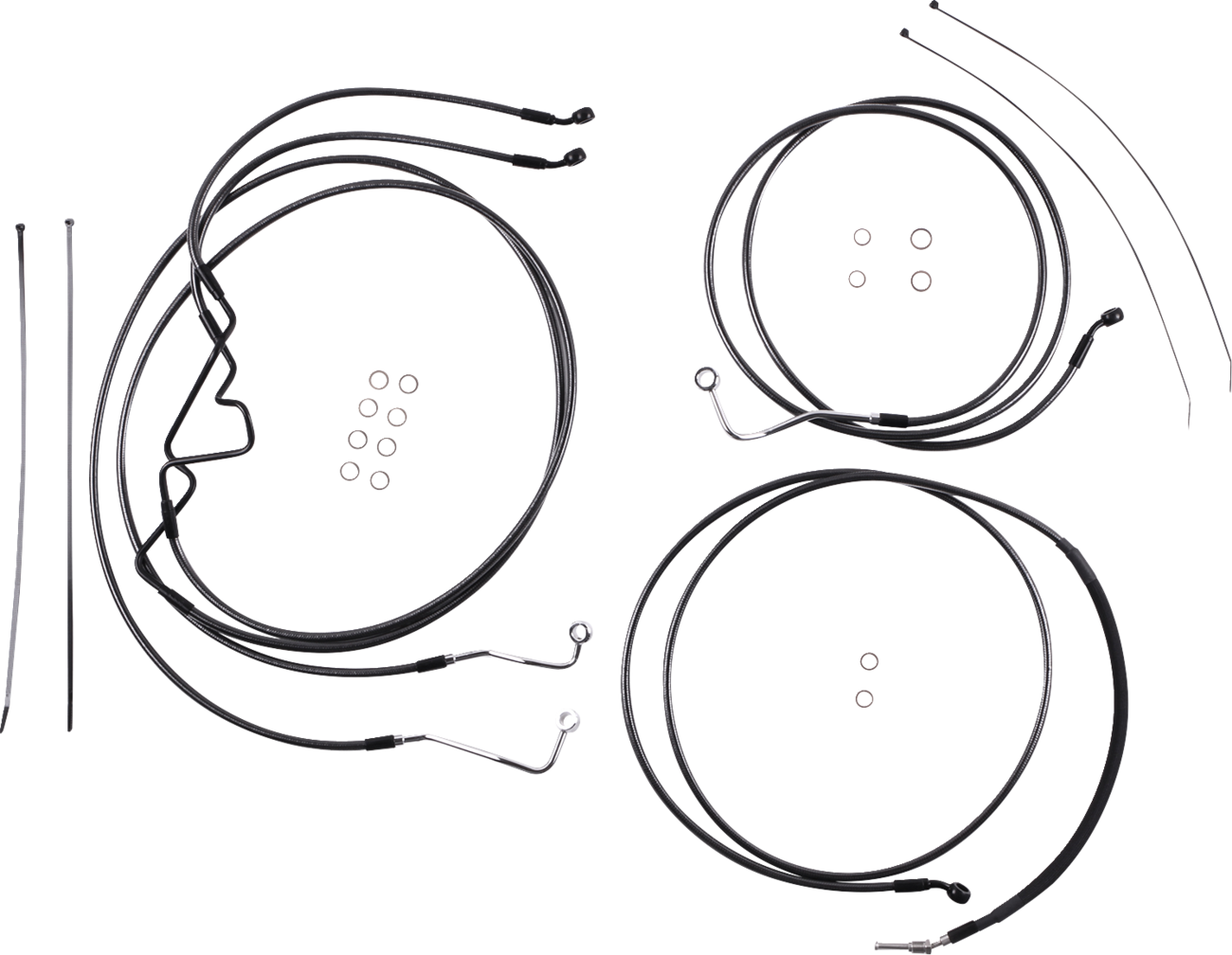 MAGNUM SHIELDING Black Pearl™ Designer Handlebar Installation Kit - 6" - '17-'20 FLHR