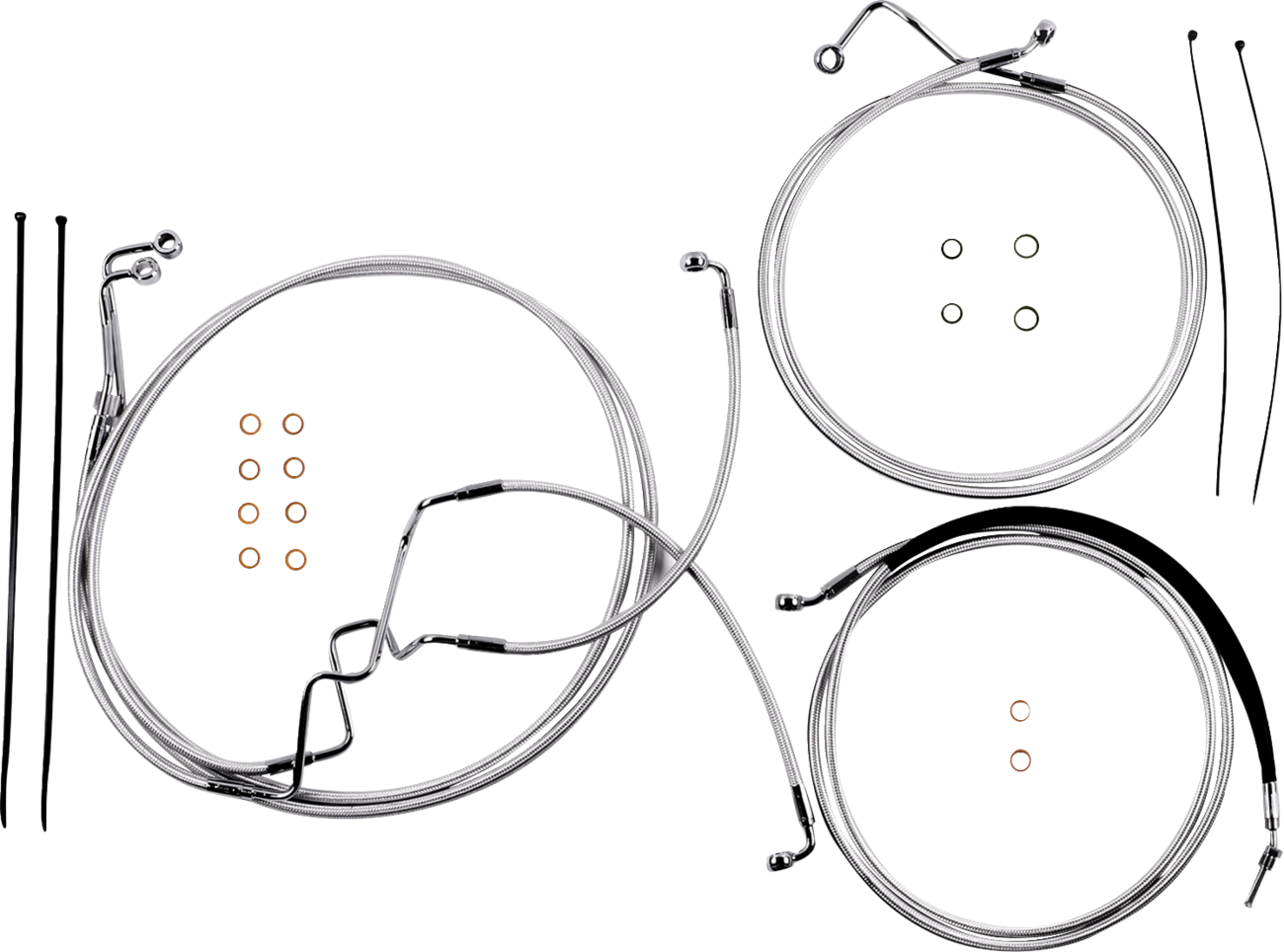 MAGNUM SHIELDING Sterling Chromite II® Designer Handlebar Installation Kit - 6" - '17-'20 FLTR