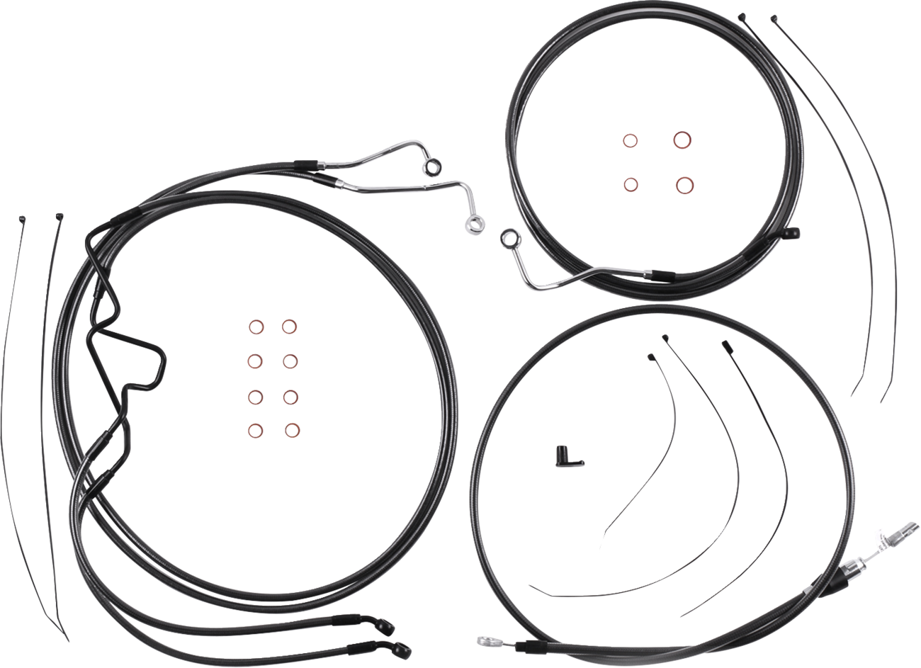 MAGNUM SHIELDING Black Pearl™ Designer Handlebar Installation Kit - 10" - '21-'22 FLHR