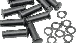 DRAG SPECIALTIES Pivot Pin/Clip Kit - Lever - 10 Pack - Black