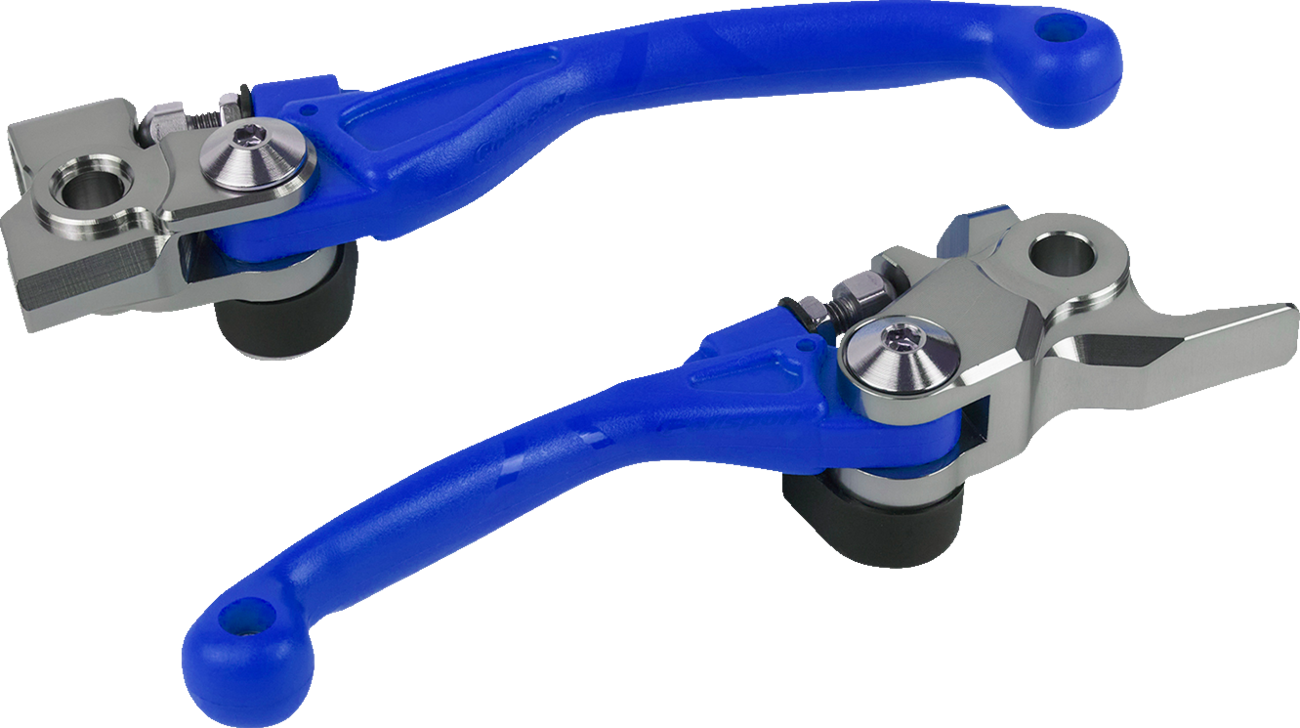 POLISPORT Pivot Unbreakable Lever Set - '98 Yamaha Blue
