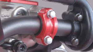 WORKS CONNECTION Rotating Master Cylinder Clamp - Red