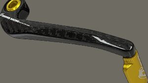 DRIVEN RACING Trackday Lever Guard - Carbon Fiber - Brake - Gold